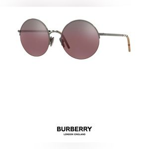 Burberry 54mm round sunglasses - excellent condition!